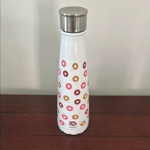 S'well White and Pink Donut Pattern Water Bottle
